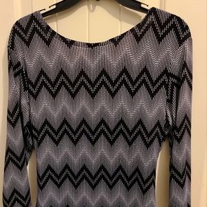 Enfocus Studio Dresses Black and White Fitted Dress Color: Black/White Size 12